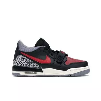 Air Jordan Jordan Legacy 312 Low GS Bred Cement Детские кроссовки Черный Черный-Цементно-Серый-Тренировочный Красный CD9054-006