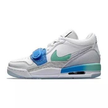 Air Jordan Jordan Legacy 312 Low GS Emerald Rise Детские кроссовки Белый Университет-Красный FN8896-131 35.5