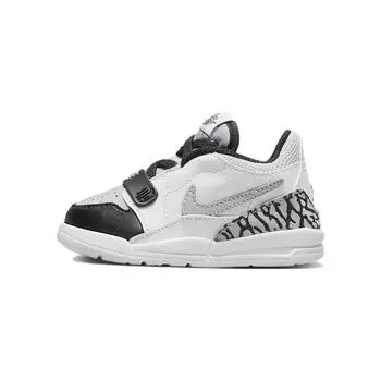 Air Jordan Jordan Legacy 312 Low TD White Wolf Grey Детские кроссовки Черные CD9056-105 19.5