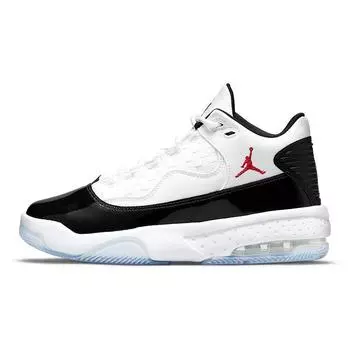 Air Jordan Jordan Max Aura 2 GS белые спортивные красные детские кроссовки черные CN8094-102 36