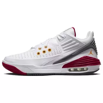 Air Jordan Jordan Max Aura 5 White Cardinal Красные мужские кроссовки Светло-графитовые ярко-оранжевые DZ4353-160 43