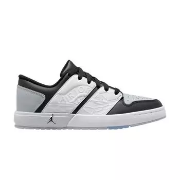 Air Jordan Jordan Nu Retro 1 Low GS Light Smoke Grey Детские кроссовки Белый Varsity-Red Черный FB4412-106 38