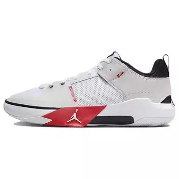 Air Jordan Jordan One Take 5 PF Белые университетские красные мужские кроссовки Черные FD2336-106