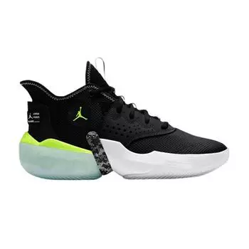 Air Jordan Jordan React Elevation PF Черные Мужские кроссовки Volt Белый Светло-Дымчато-Серый CK6617-002