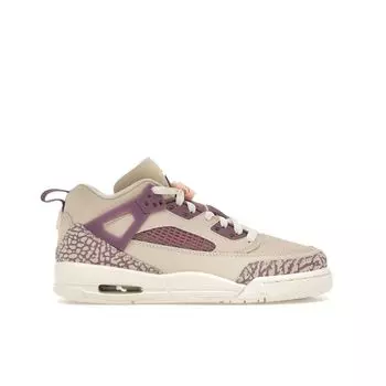 Air Jordan Jordan Spizike Low GS Давайте играть! Детские кроссовки кремовые Legend-светло-коричневые фиолетовые-пыльные FQ3950-200 40