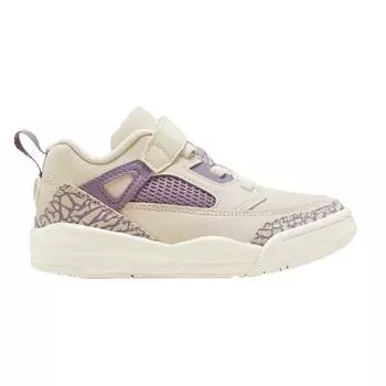 Air Jordan Jordan Spizike Low PS Давайте играть! Детские кроссовки кремовые Legend-светло-коричневые фиолетовые-пыльные FQ3951-200 35