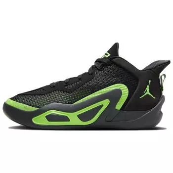 Air Jordan Jordan Tatum 1 GS Черный Зеленый Удар Детские Кроссовки Антрацитовый DX5359-003 38.5