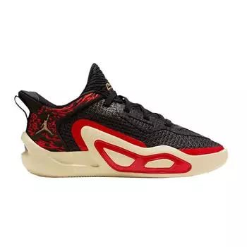 Air Jordan Jordan Tatum 1 PS Zoo Kids Кроссовки Черный Металлик-Золотой Университет-Красный FJ4654-001 29.5