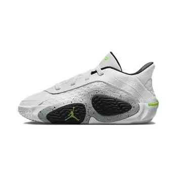Air Jordan Jordan Tatum 2 PS Neon Детские кроссовки Белый Черный Волко-Серый FJ6460-100 28