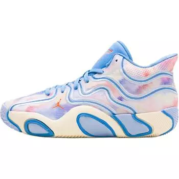 Air Jordan Jordan Tatum 3 GS Тай-дай Детские кроссовки Синий Университетский-синий Бледно-слоновая кость HF3136-400 36