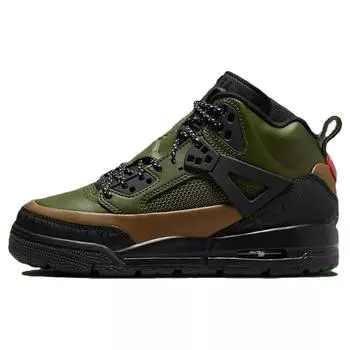 Air Jordan Jordan утепленные детские кроссовки Spizike GS Legion, зеленые, коричневые, университетские, красные, черные FD4653-300 37.5