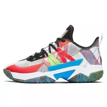 Air Jordan Jordan Westbrook One Take 2 PF белые мульти мужские кроссовки разноцветные призрачно-зеленые инфракрасные-23 CW2458-101