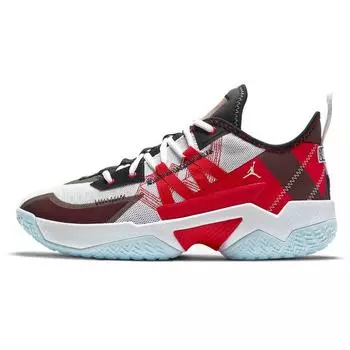 Air Jordan Jordan Westbrook One Take 2 PF Белые университетские красные кроссовки унисекс Черные CW2458-106 42.5