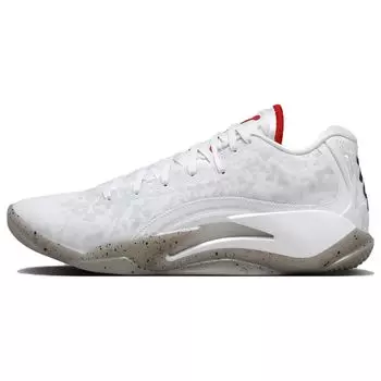 Air Jordan Jordan Zion 3 Fresh Paint Мужские кроссовки Белый Университет-Красный Цемент-Серый DR0675-106 45.5