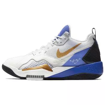 Air Jordan Jordan Zoom 92 Bright Concord Мужские кроссовки Белый Summit-Белый металлик-Золото CK9183-175 41