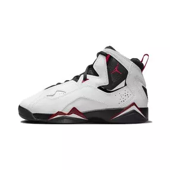 Air Jordan Кроссовки Jordan True Flight GS Cardinal Детские Белые 343795-100 37.5