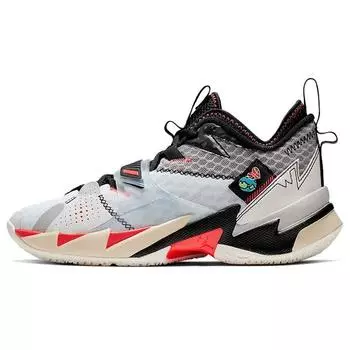 Air Jordan Кроссовки унисекс JordanWhy Not Zer0.3 PF Unite Белые Ярко-Малиновые Черные CD3002-101 40