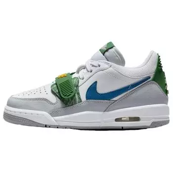 Air Jordan Legacy 312 Low GS White Pine Industrial Blue Детские кроссовки Wolf-Grey Pine-Green CD9054-140 35.5