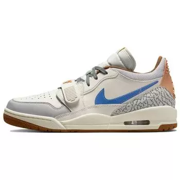Air Jordan Legacy 312 Low Phantom Star Синие мужские кроссовки Кремовый Кокосово-Молочный Янтарно-Коричневый HF0746-041