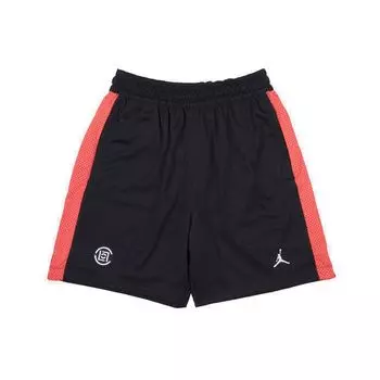 Air Jordan Mesh со средней посадкой, свободные спортивные шорты, азиатская версия, мужские шорты, черный, красный AR8400-010 S