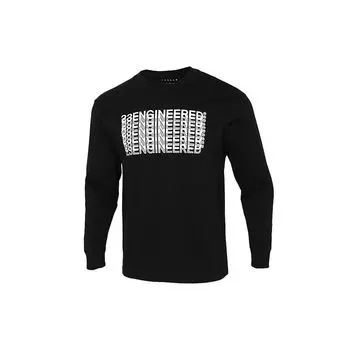 Air Jordan MJ 23 Eng Ls Crew Letter Print Sports Round Neck Pullover Hoody Men sweatshirt Black DC9768-010 XL