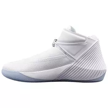 Air Jordan Почему бы не Zer0.1 тройные белые мужские кроссовки Pure-Platinum Metallic-Silver AA2510-100