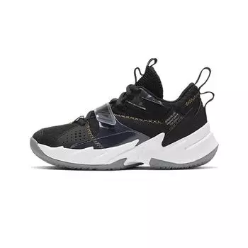 Air Jordan Почему бы не Zer0.3 BP The Family Детские кроссовки Черный металлик-золото-белый CD5805-001