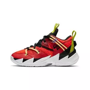 Air Jordan Почему бы не Zer0.3 SE PS Яркие малиновые детские кроссовки Оранжевый Университет-Красный Белый CN8108-600