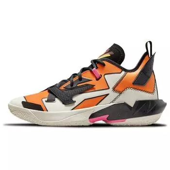 Air Jordan Почему бы не Zer0.4 Shattered Backboard Мужские кроссовки оранжевые, цвета слоновой кости, черные DD4887-100 42.5