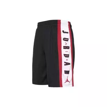 Air Jordan Rise Big Devil Баскетбольные спортивные шорты из полиэстера с завязками с надписью Мужские штаны черные CJ9674-010 XS