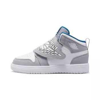 Air Jordan Sky Jordan 1 PS Particle Grey Royal Blue Детские кроссовки Белые BQ7197-014 28