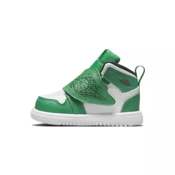 Air Jordan Sky Jordan 1 TD Lucky Green Детские кроссовки Черный Белый BQ7196-301 23.5
