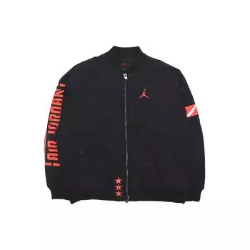 Air Jordan Sport Casual Flight Jacket Мужские куртки Черные BQ6957-010 S