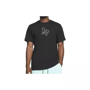 Air Jordan Sports Повседневная беговая тренировочная футболка с короткими рукавами Мужские топы Черные DC4829-010 XS