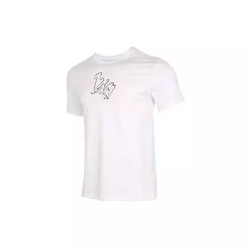 Air Jordan Sports Повседневная беговая тренировочная футболка с короткими рукавами Мужские топы Белые DC4829-100 XXXL