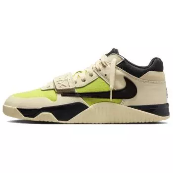 Air Jordan Travis Scott x Jordan Jumpman Jack TR Bright Cactus Мужские кроссовки Кремовый Муслин Черный FZ8117-102 36