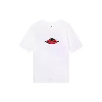Air Jordan Wings Баскетбольная спортивная повседневная футболка с коротким рукавом Мужские топы белые AT8903-100 XL