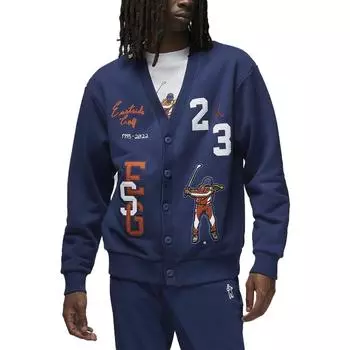 Air Jordan x Eastside Golf Cardigan Midnight Navy/White/Burnt Sunrise Мужские топы Синий DV5430-410 M