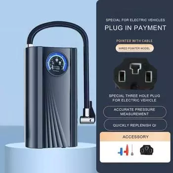 Air Pump For Car Tires 150PSI Portable Electric Tire Pump With Low Noise Car Repair Tools For Automobile Bicycle Battery Car