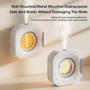 Air Purifier Diffuser Aromatherapy Machine USB Smart Air Purifier with Display for Kitchen Toilet Bathroom Car Mini Nightlight