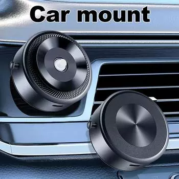 Air Suction Magnetic Car Phone Holder Vacuum Suction Mobile Phone Holder for iPhone 15/Pro/Pro Max/14/13/12 серебряный