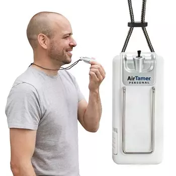 Air Tamer A302 Небольшой персональный и портативный очиститель воздуха Работает на литиевой батарее Новый проверенный металлический дорожный футляр для устранения статического электричества | | | технологии,