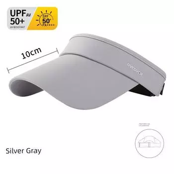 Air Top Peaked Cap Women s 2025 New Arrival Summer Sun-Proof Baseball Cap Wide Brim Big Face Small Sun Protection Hat UV light gray One size