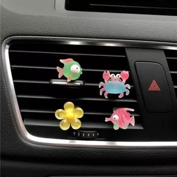 Зажим для вентиляционного отверстия, нескользящий зажим в форме животного, цветной декоративный зажим на выходе для 11