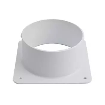 Air Vent Duct Connector Flange Straight Ventilation Pipe 100mm