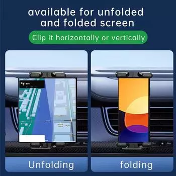 Air Vent Phone Holder For Car Handsfree Dashboard Phone Holder Auto Windshield Air Vent Phone Mount Stand Flexible Phone Bracket чёрный