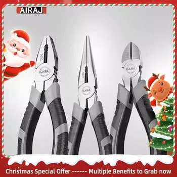 AIRAJ 6/8 дюймов Многофункциональные диагональные плоскогубцы Плоскогубцы с острыми губками Инструменты для оборудования Универсальные кусачки для электромонтажа