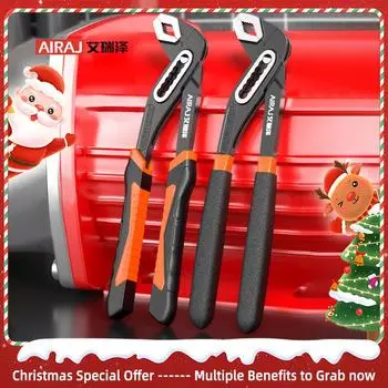 AIRAJ 8/10/12 Inch Water Pump Pliers Quick-release Plumbing Pliers Combination Pliers Plumber Hand Tools
