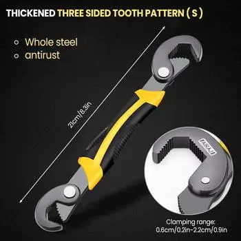 AIRAJ Универсальный гаечный ключ Многофункциональный открывающийся гаечный ключ Регулируемый гаечный ключ с храповым механизмом Ручные инструменты для ремонта
