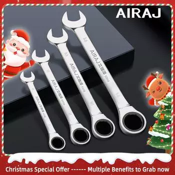 AIRAJ Универсальный ключ с храповым механизмом 72 зуба, зубчатое кольцо, динамометрическая головка, ремонт оборудования, инструменты, многофункциональный, противоскользящий, прочный
